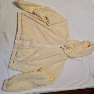 Yellow Hooded Windbreaker